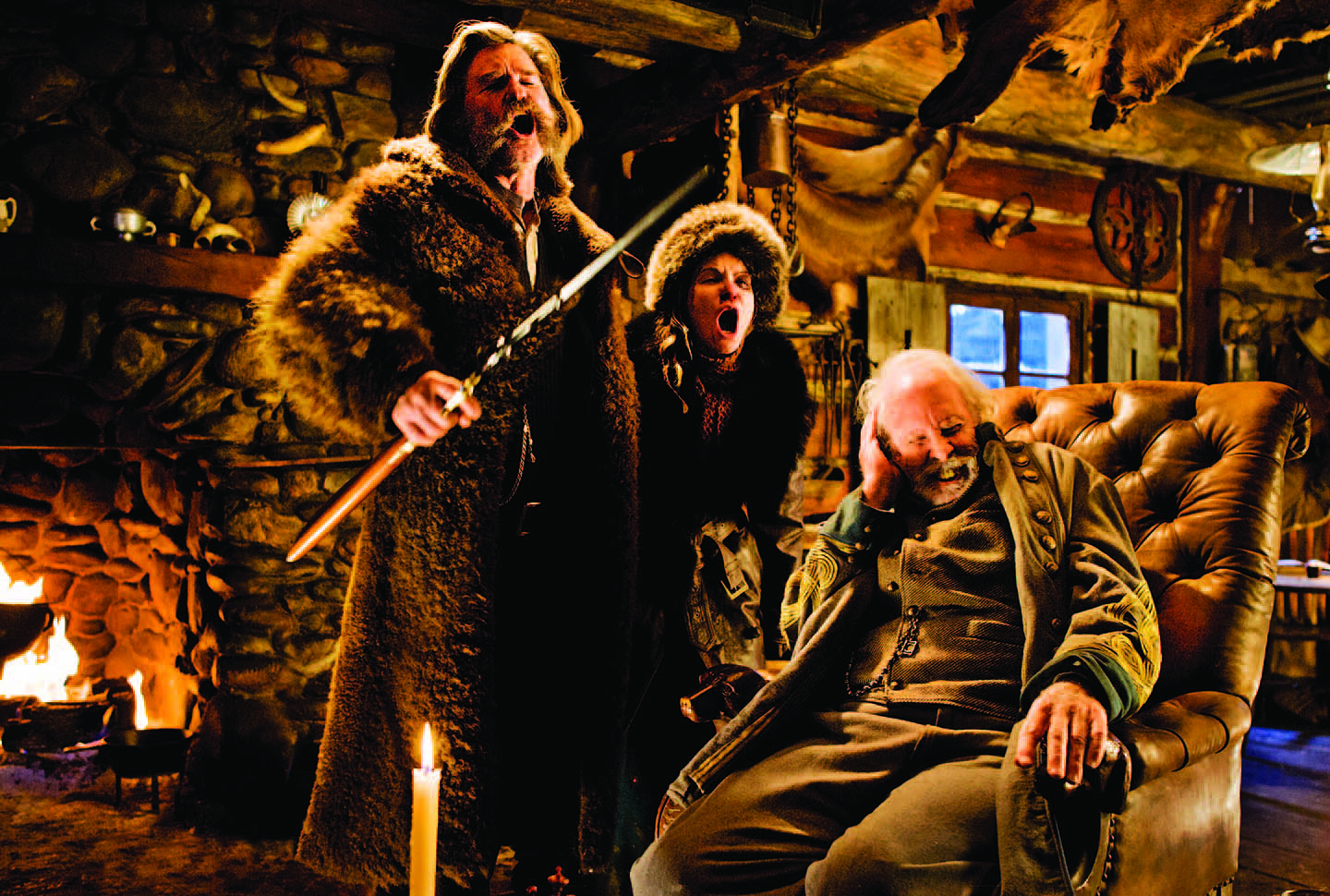 In The Hateful Eight, Bruce Dern stars as Confederate Gen. Sanford Smithers — a role written especially for him by director Quentin Tarantino. Photography: Andrew Cooper, SMPSP © 2015 The Weinstein Company. All Rights Reserved.