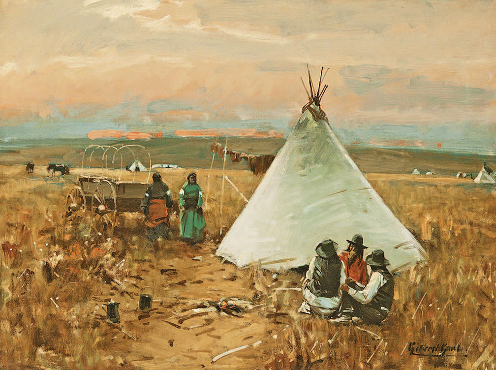 The Pow-Wow by William Gilbert Gaul, ca. 1890. Photography: Courtesy Sid Richardson Museum