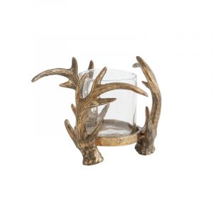 Antler Candleholder 8.25in