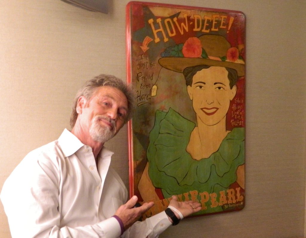 Larry Gatlin backstage at Ryman Auditorium