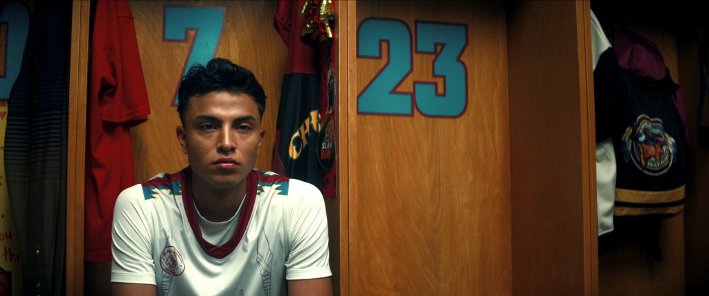 Kauchani Bratt as Jimmy in "Rez Ball." 