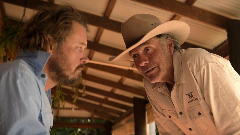 Michael Dorman and Robert Taylor in "Territory"