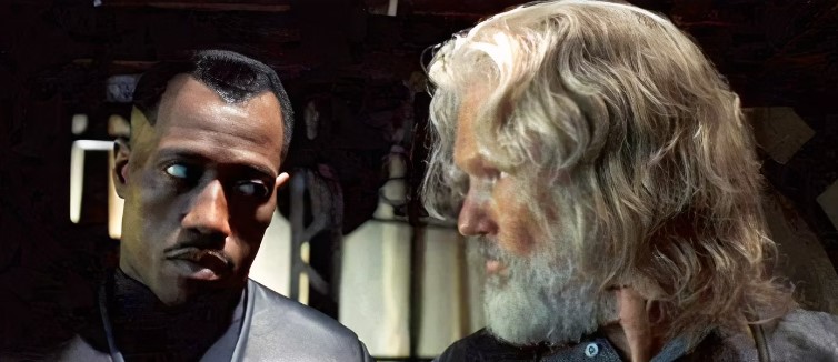 Wesley Snipes and Kris Kristofferson in "Blade"