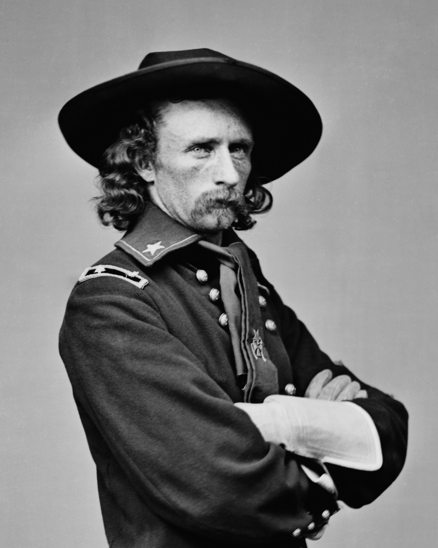 Lt. Col. George Custer, photographed by Mathew Brady
