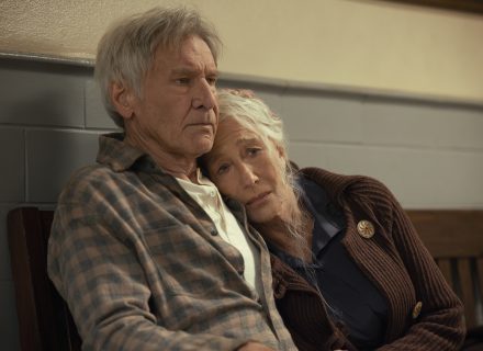 Harrison Ford as Jacob Dutton and Helen Mirren as Cara Dutton in season 2, episode 7 of "1923."