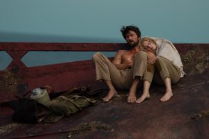 Brandon Sklenar as Spencer and Julia Schlaepfer as Alexandra of the Paramount+ series 1923. Photo Cr: Emerson Miller/Paramount+ © 2022 Viacom International Inc. All Rights Reserved.