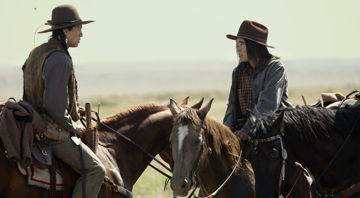 Jeremy Guana as Pete Plenty Clouds and Aminah Nieves as Teonna in season 1 , Episode 5 of "1923."