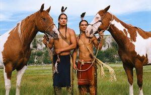 Michael Spears and Zahn McClarnon in "Into the West"